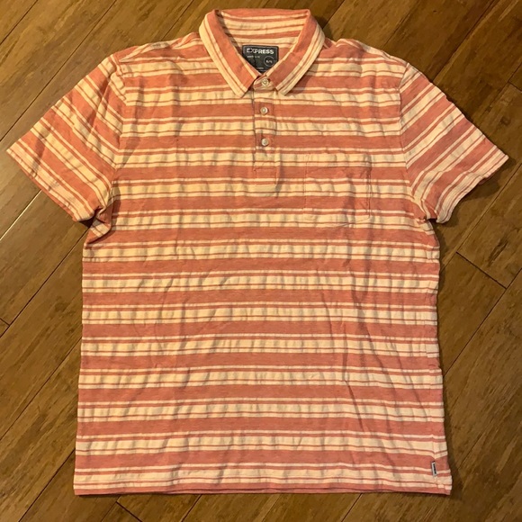 NEW EXPRESS Men’s Polo Shirt 100% Cotton XL - Picture 2 of 4